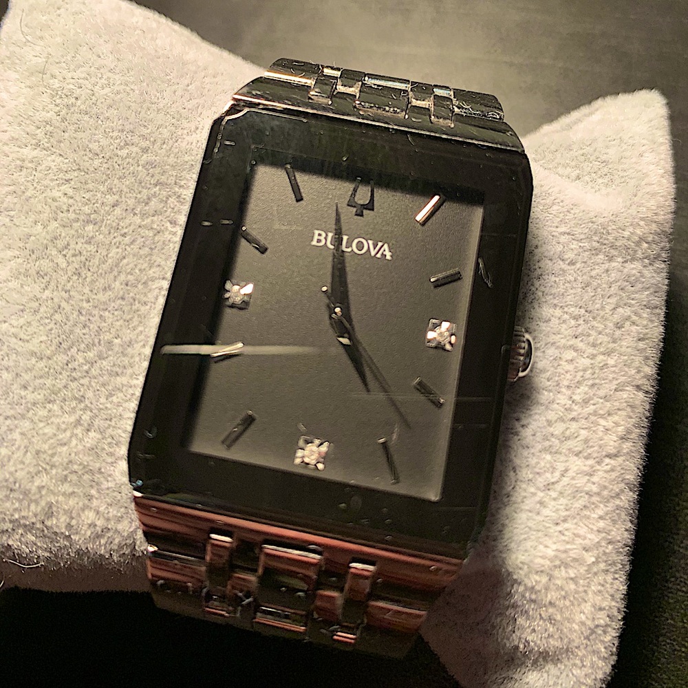 Bulova Quadra Quartz 3 Diamond Men’s Watch